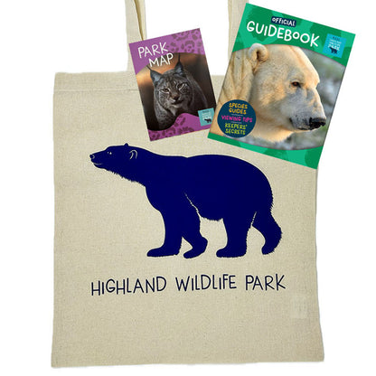 Highland Wildlife Park essentials pack -  map, guidebook & bag