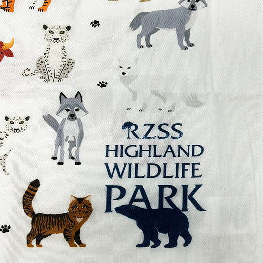 Highland Wildlife Park Organic Cotton Tea Towel