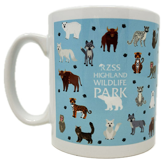 Highland Wildlife Park Multi Animal Ceramic Mug
