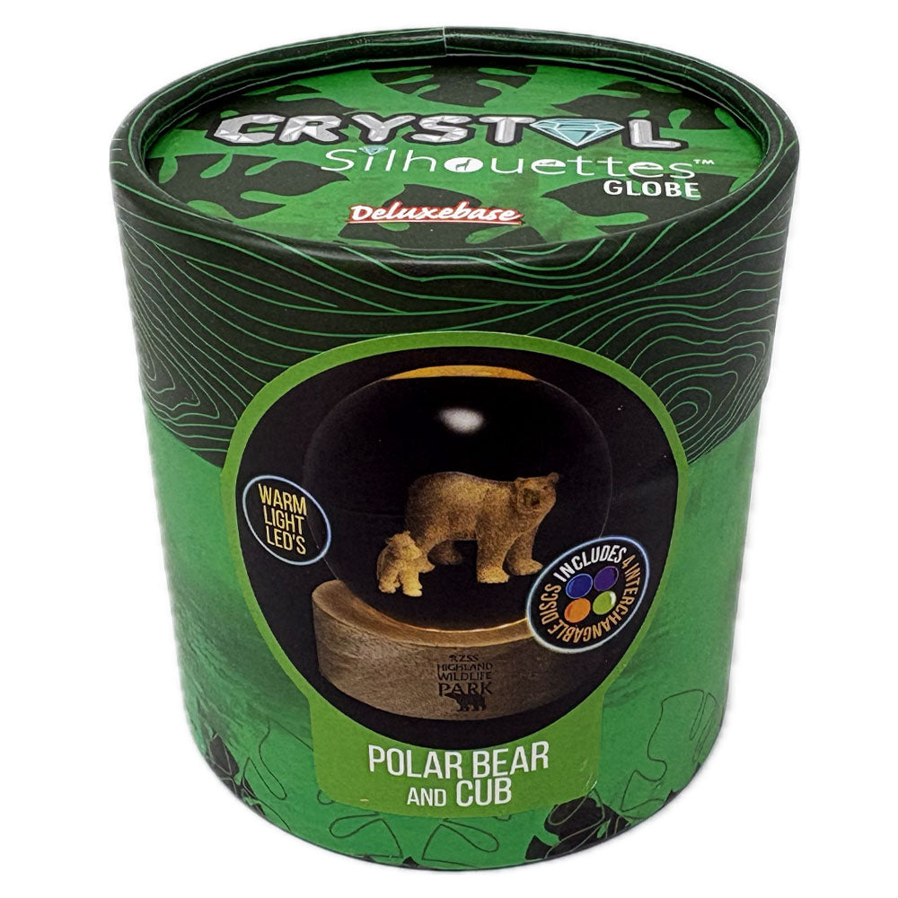 Highland Wildlife Park polar bear light up crystal globe