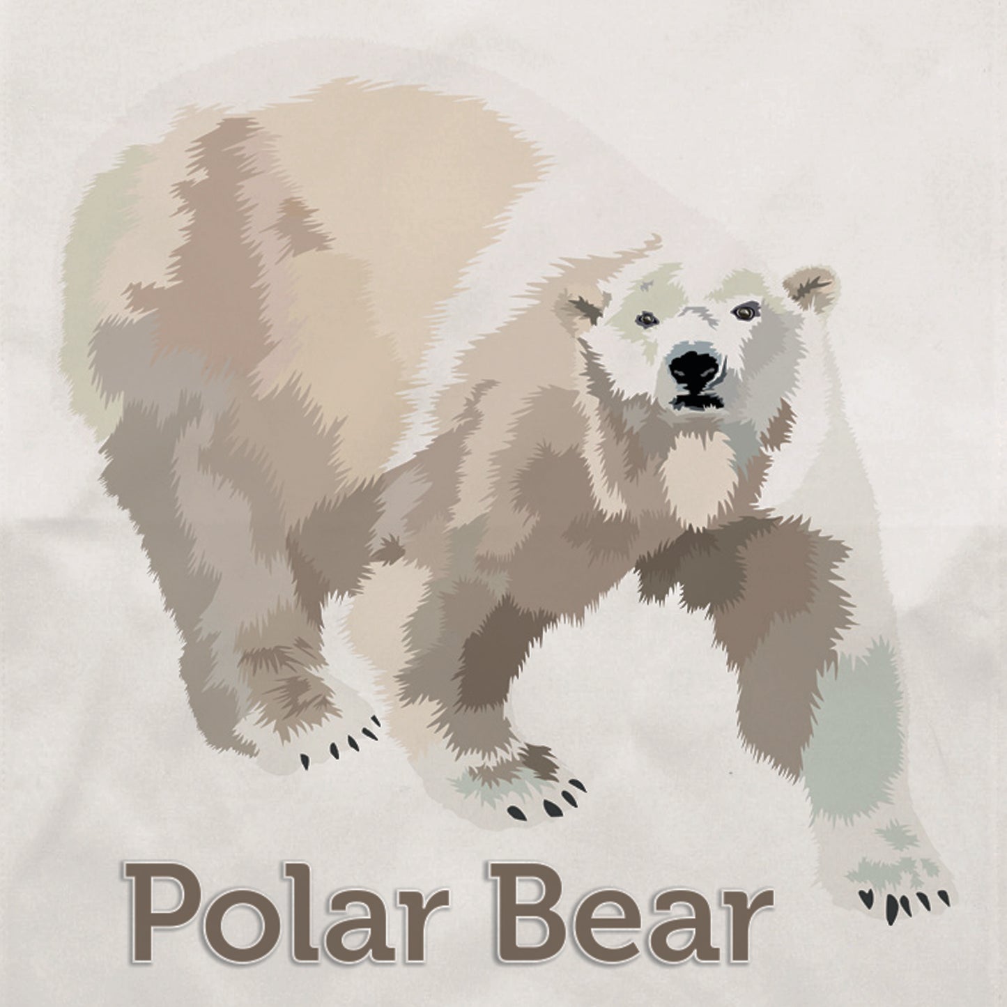 Highland Wildlife Park Polar Bear Tea Towel