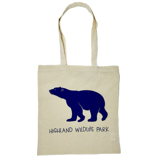 Highland Wildlife Park Polar Bear Cotton Tote Bag