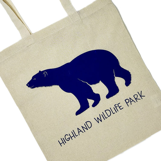 Highland Wildlife Park Polar Bear Cotton Tote Bag