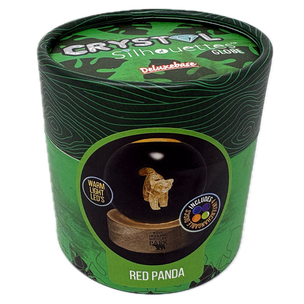 Highland Wildlife Park red panda light up crystal globe