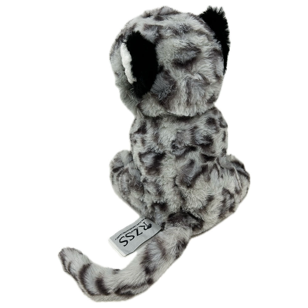 This Re-Pets Snow Leopard soft toy from Nature Planet is a soft and huggable pal, made with eco friendly re-pets technology and branded with our RZSS Logo tags.  RPET (Recycled Polyethylene terephthalate) comes from plastic that has been used for packaging such as water and juice bottles. The plastic is collected, sorted, cleaned and shredded into pellets that can be melted again and spun into threads.  