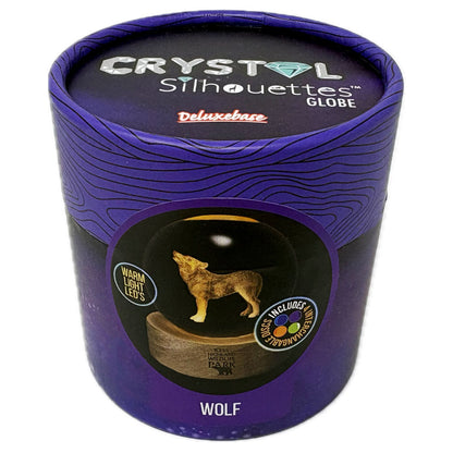 Highland Wildlife Park wolf light up crystal globe