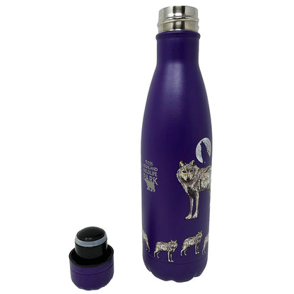 Stay Eco friendly with this recycled metal drinks bottle from Nature Vac featuring a sharp Wolf design and our own Highland Wildlife Park Logo.