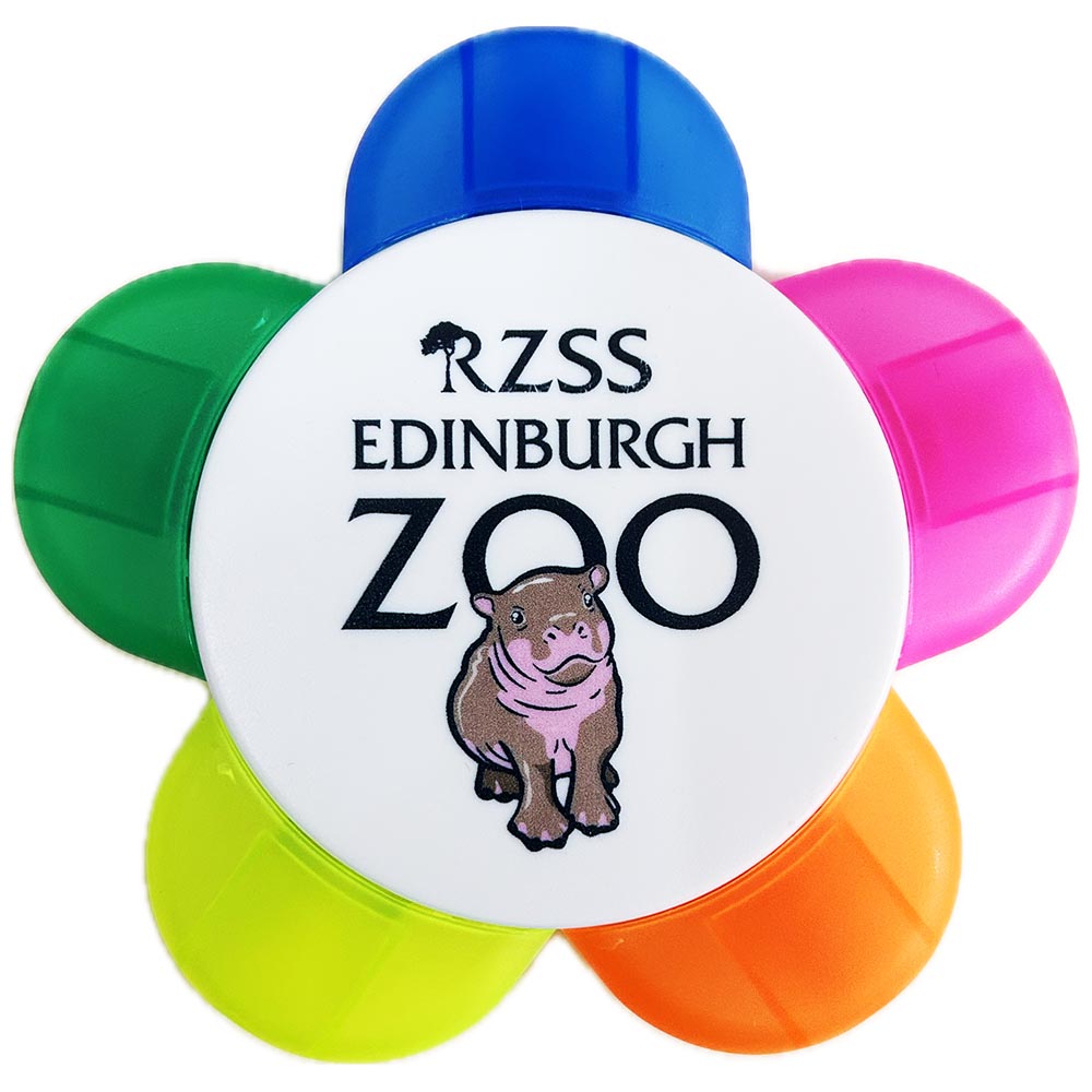 Edinburgh Zoo Haggis the Hippo Petal Highlighter