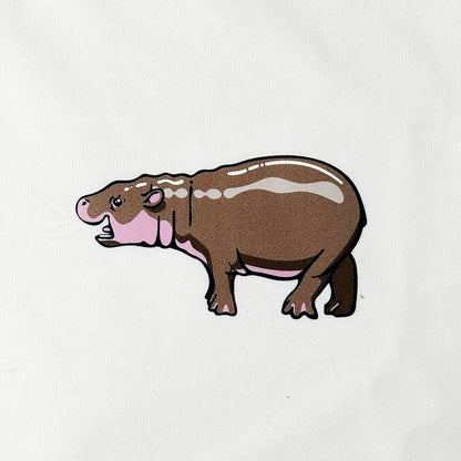 Edinburgh Zoo Haggis The Hippo Children's T-shirt - White