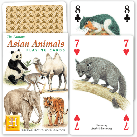 Asian Animals Playing Cards