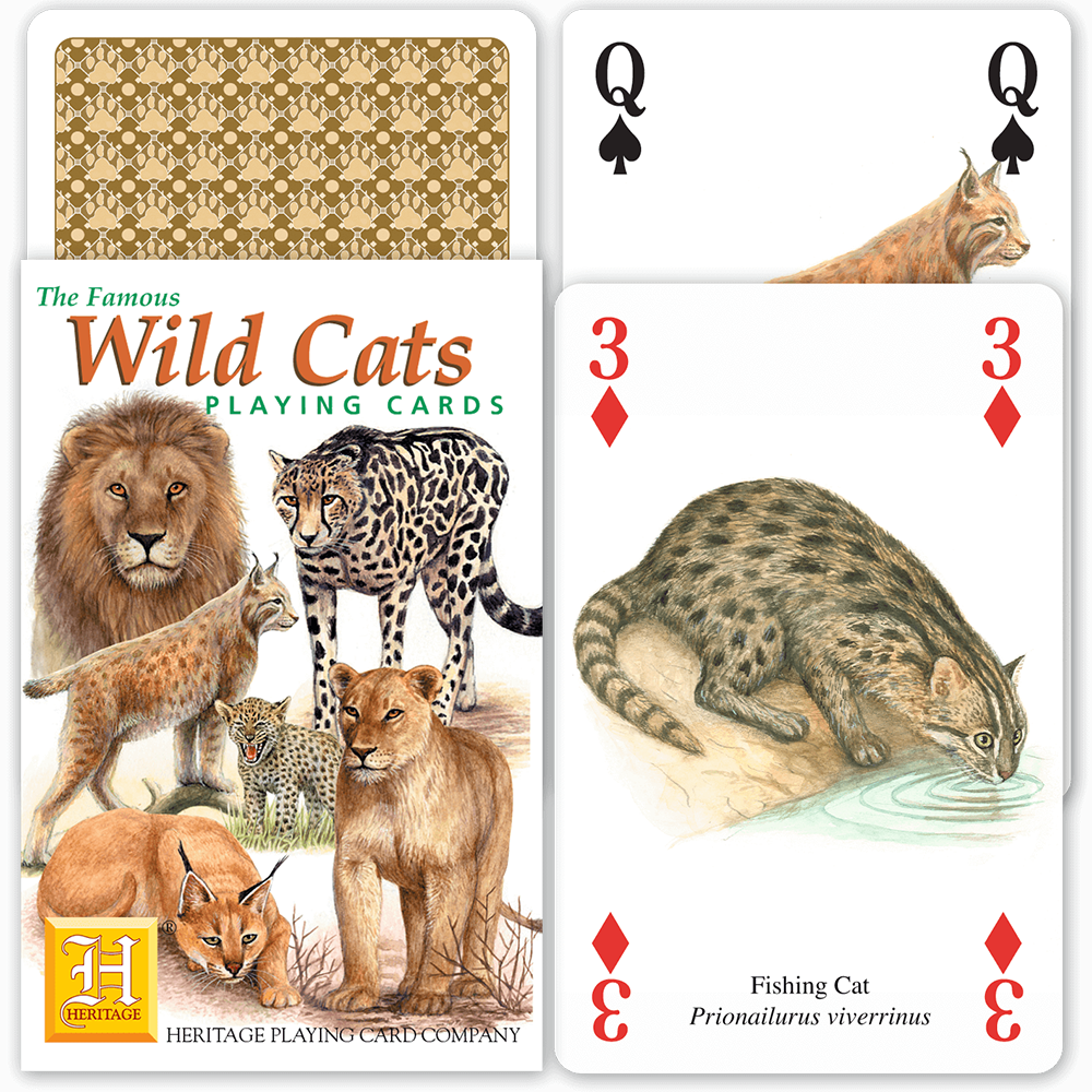 Wild Cats Playing Cards