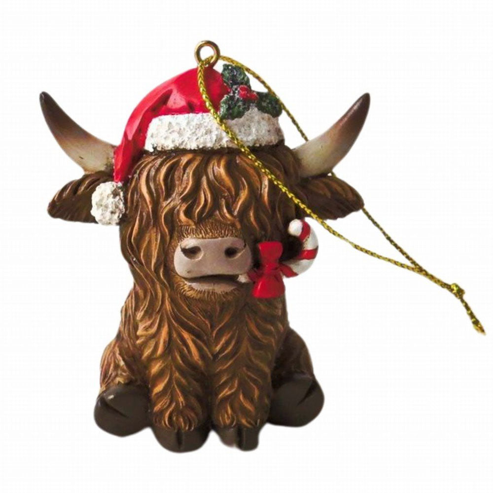 Highland Cow Christmas Tree Decoration