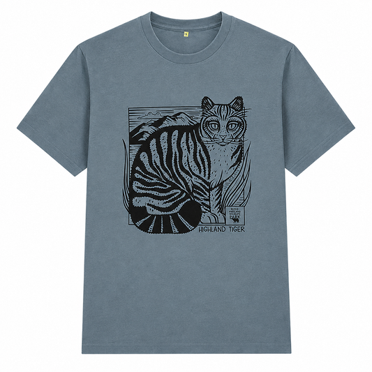 Highland Wildlife Park Highland tiger t-shirt - blue