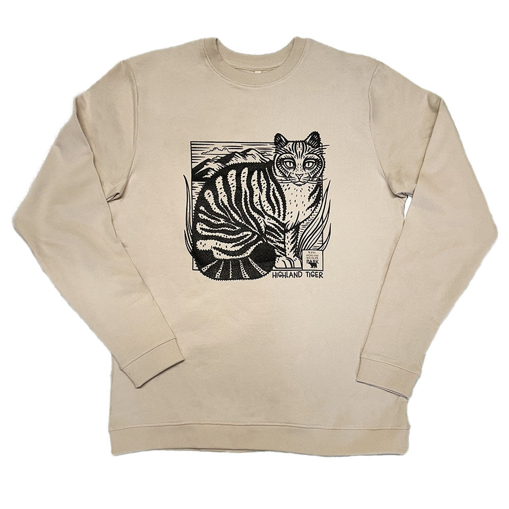 Highland Wildlife Park Highland Tiger Sweatshirt - Oat