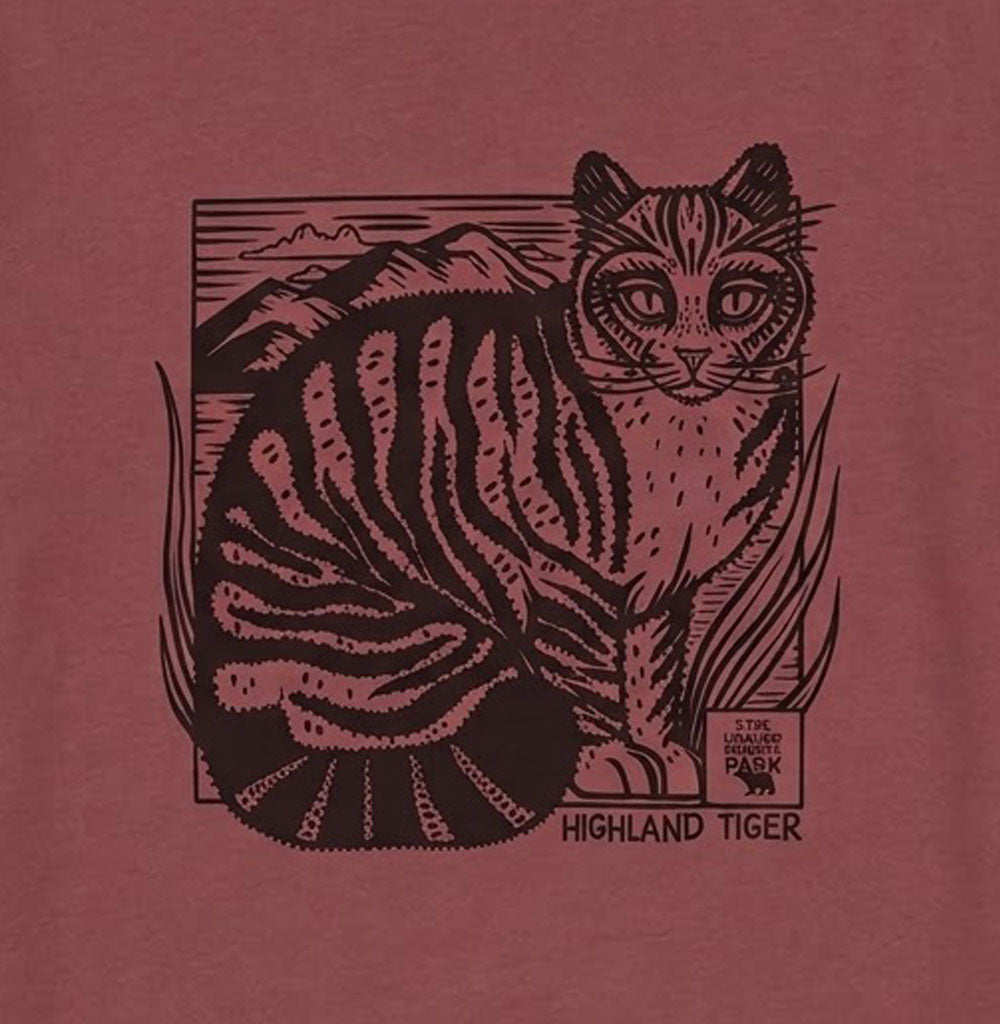 Highland Wildlife Park Highland tiger t-shirt - Red Wine