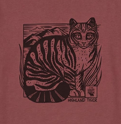 Highland Wildlife Park Highland tiger t-shirt - Red Wine