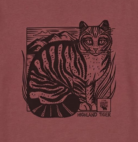 Highland Wildlife Park Highland tiger t-shirt - Red Wine