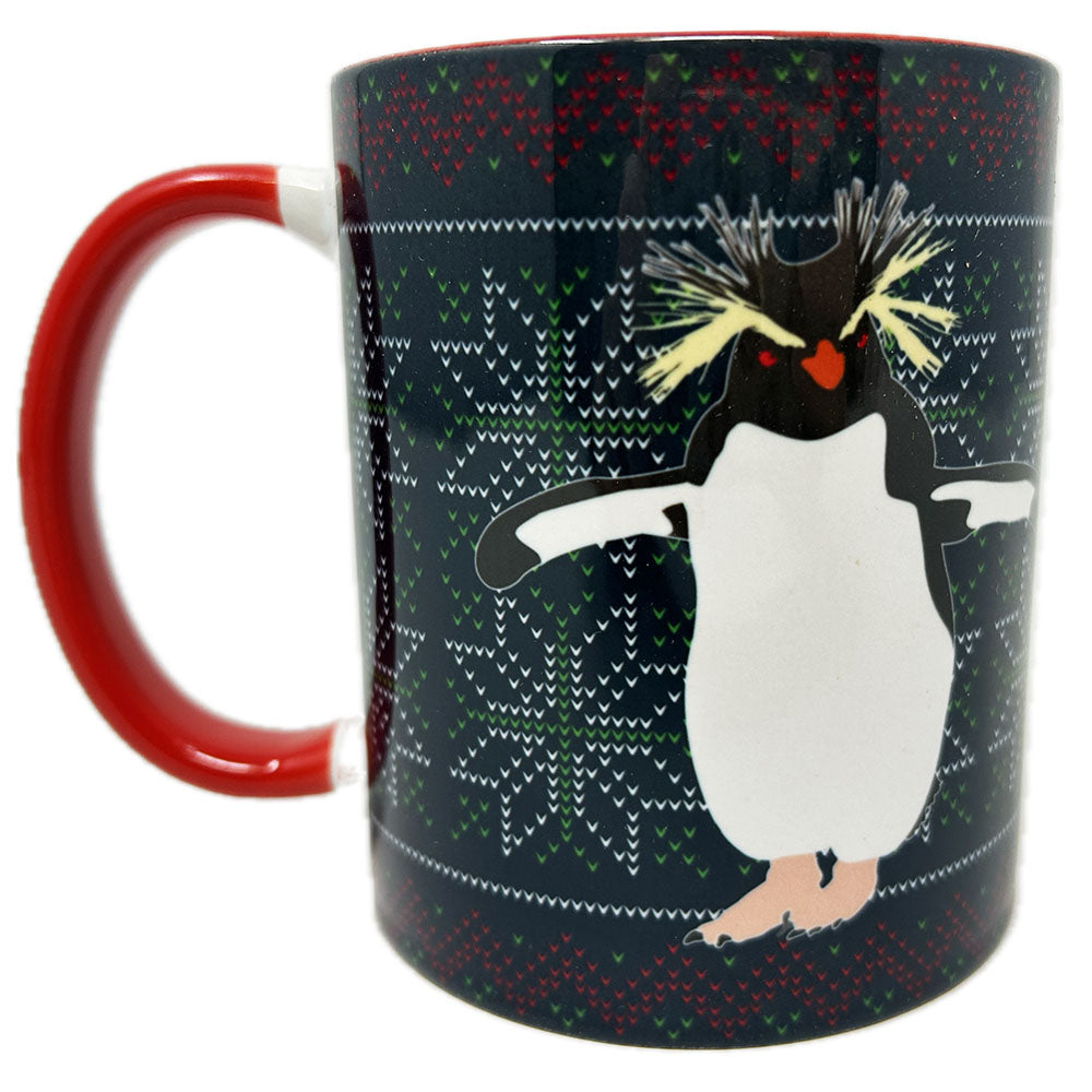 Edinburgh Zoo Hoppy Christmas Duotone Mug