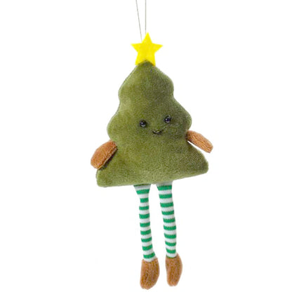 Jingle and Joy Tree Hanger with Striped Legs Christmas Decoration