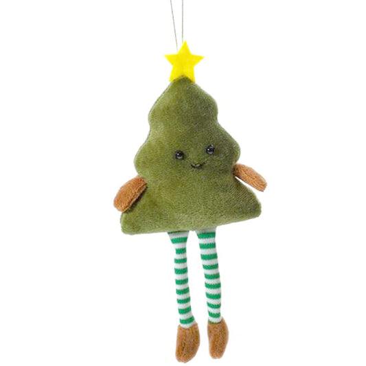 Jingle and Joy Tree Hanger with Striped Legs Christmas Decoration