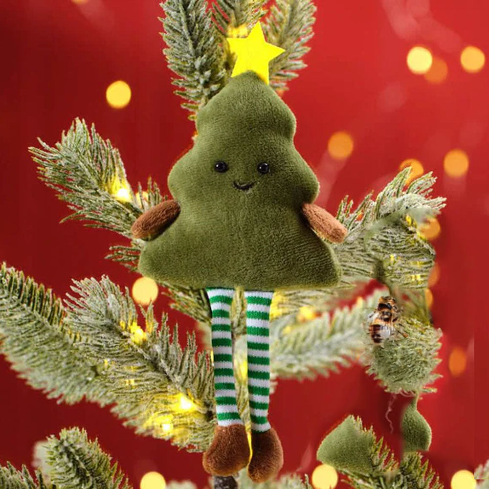 Jingle and Joy Tree Hanger with Striped Legs Christmas Decoration