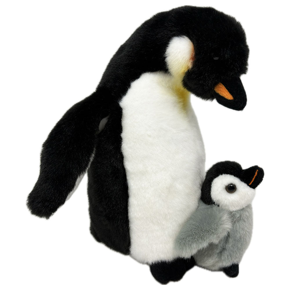 Penguin with chick soft toy - 27cm