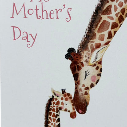 Giraffes Mothers Day card