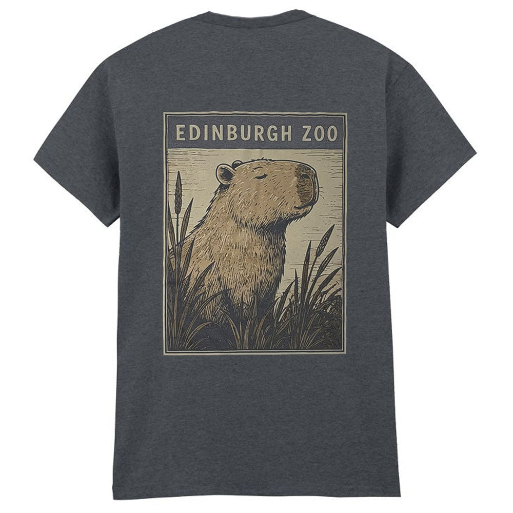 Edinburgh Zoo capy t-shirt - charcoal