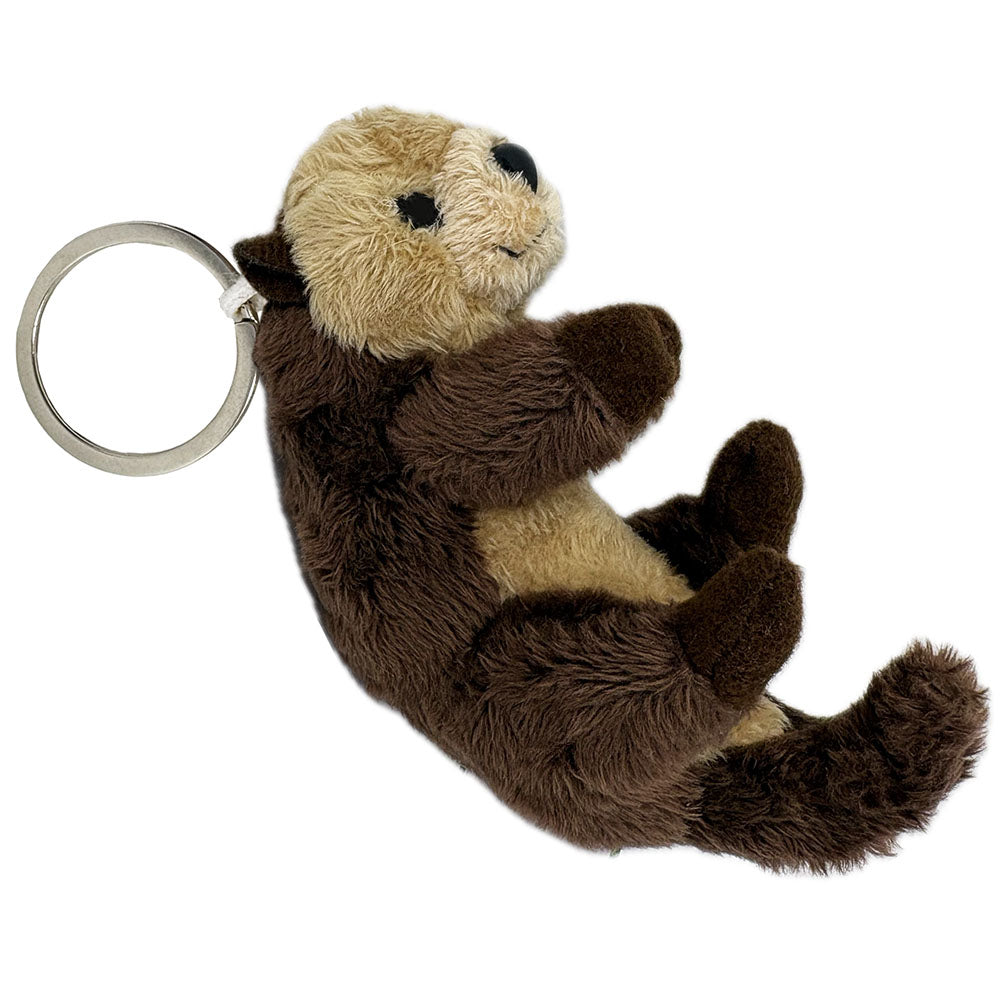 Otter plush key ring