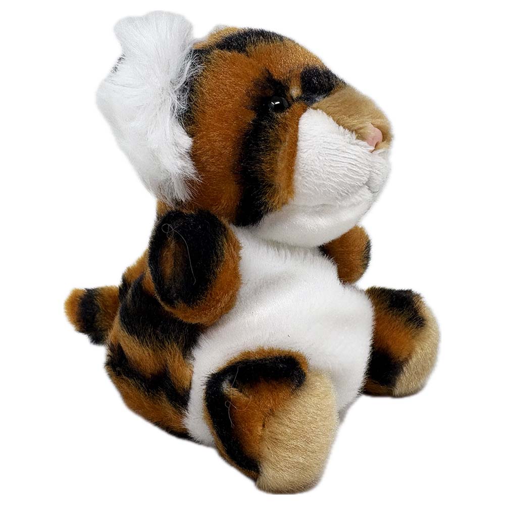 This little beanie palm pal is fun to have around. Indy the Tiger is just the right size for adventures, 15cm high and fits snuggly in your hand.

Keep up with the Edinburgh Zoo Tiger Cam&nbsp;here.