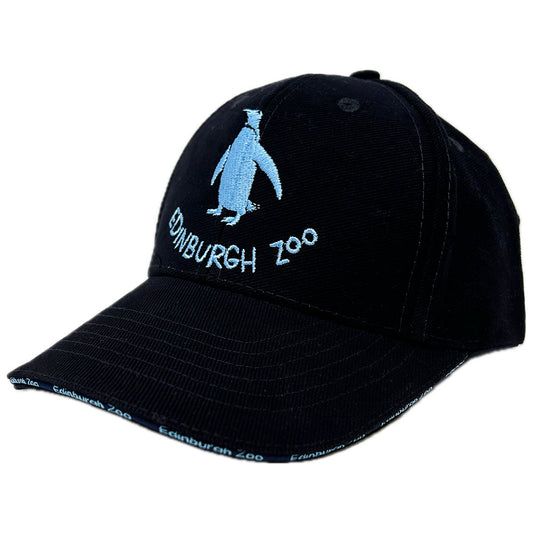 Be the coolest penguin in town with the Edinburgh Zoo Penguin Baseball Cap! This cap features penguin embroidery on the front, the back and branding around the cap peak. Show off your love for penguins while protecting your head from the sun. Perfect for zoo visits, outdoor adventures, or just adding some fun to your wardrobe.