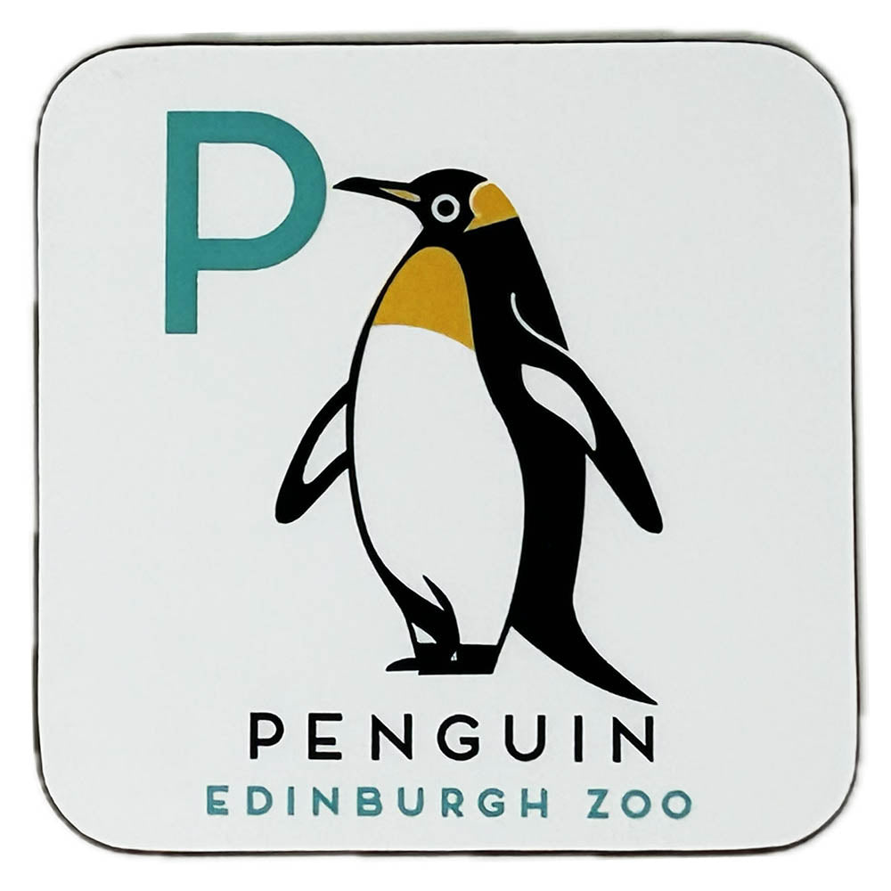 Edinburgh Zoo Penguin Coaster Solo Design