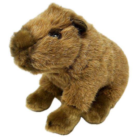 This Capybara soft toy has a plush body, fluffy chin and extra fluffy ears. By purchasing this cheetah you will be supporting an education project in Indonesia through Plan International.

The&nbsp;toy stands approximately 22cm.

Wipe clean.