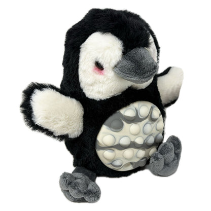 Poppykins sensory mini penguin soft toy - 20cm