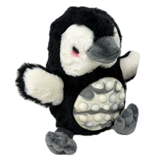 Poppykins sensory mini penguin soft toy - 20cm