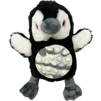 Poppykins sensory mini penguin soft toy - 20cm