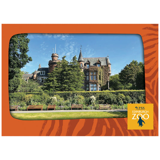 Edinburgh Zoo mansion house postcard