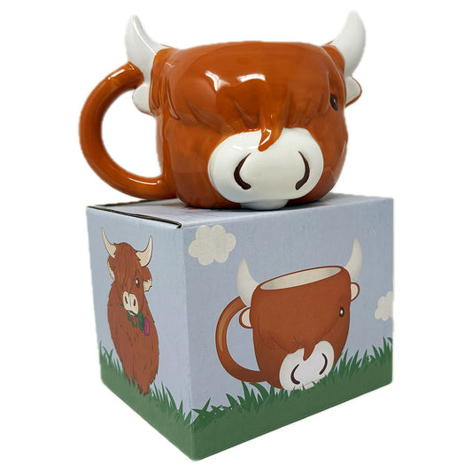 Highland Cow Head Mug