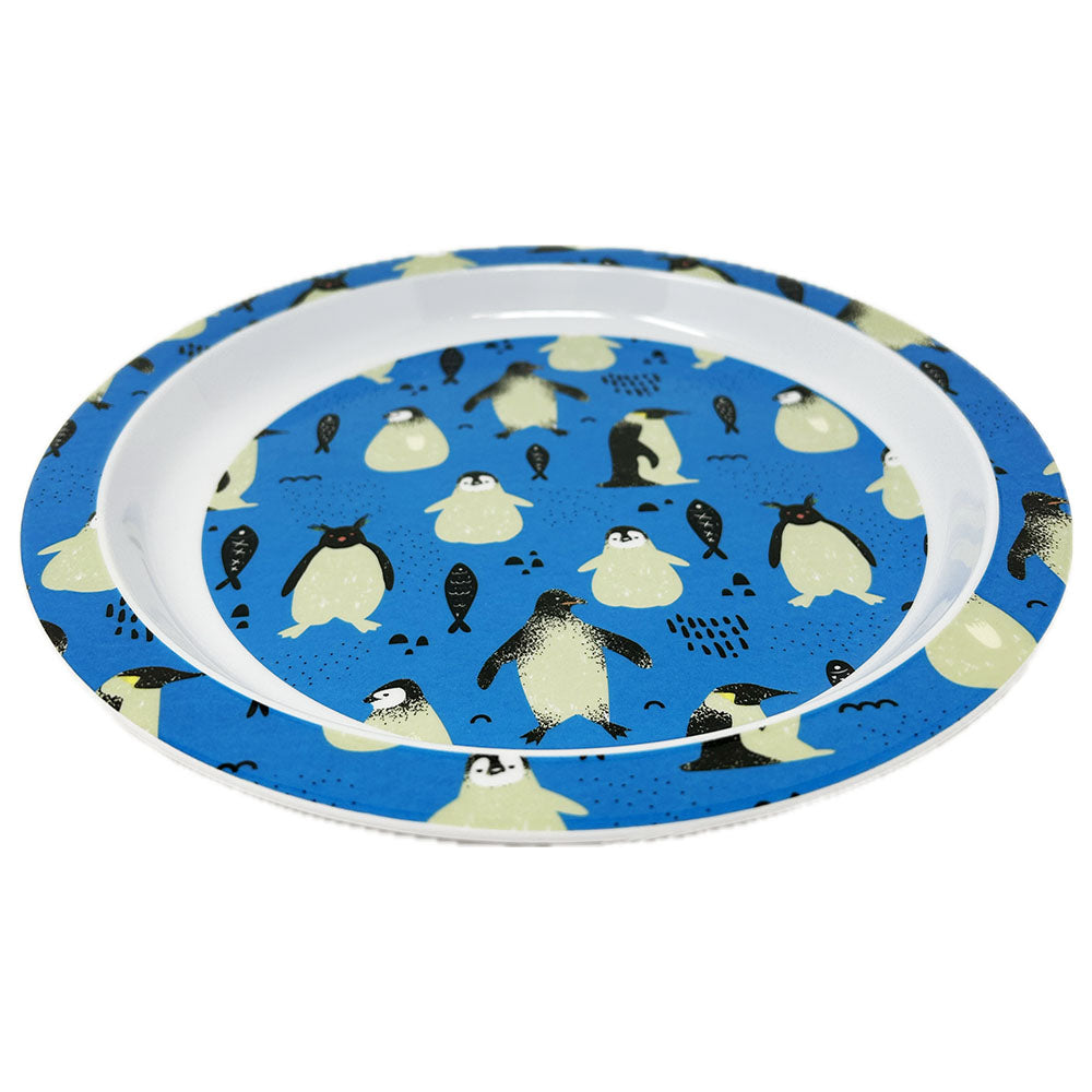 Pppppick up a penguin children's dinning set, made from melamine with a fun penguin design. Three pieces, a plate, bowl and cup.

Plate - 21cm

Bowl - 16cm

Cup - 10cm