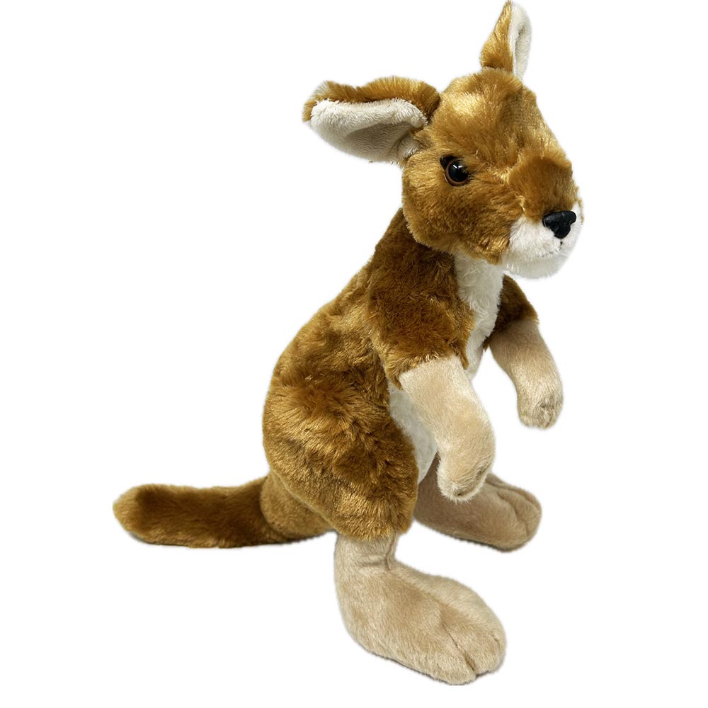 Bounce around with this adorable Kangaroo soft toy, wonderfully fluffy with realistic paws, tail and extra large feet for jumping. Stuffed with PET recycled material to make this furry pal not only adorable but also environmentally friendly.

30cm

Wipe Clean