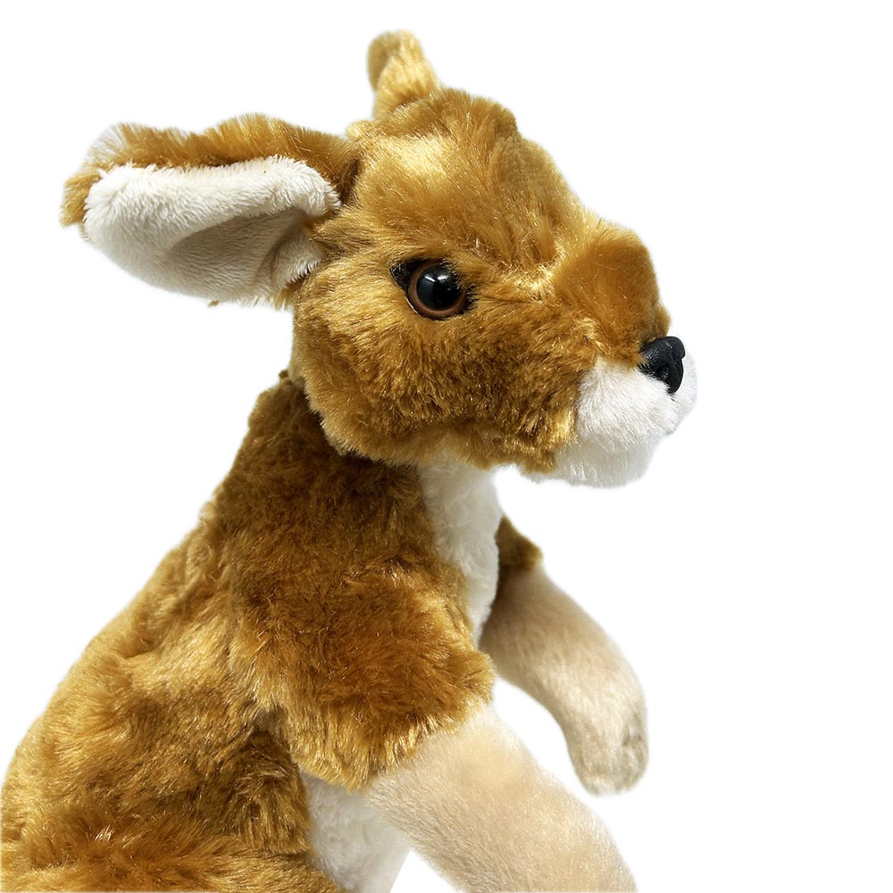 Bounce around with this adorable Kangaroo soft toy, wonderfully fluffy with realistic paws, tail and extra large feet for jumping. Stuffed with PET recycled material to make this furry pal not only adorable but also environmentally friendly.

30cm

Wipe Clean