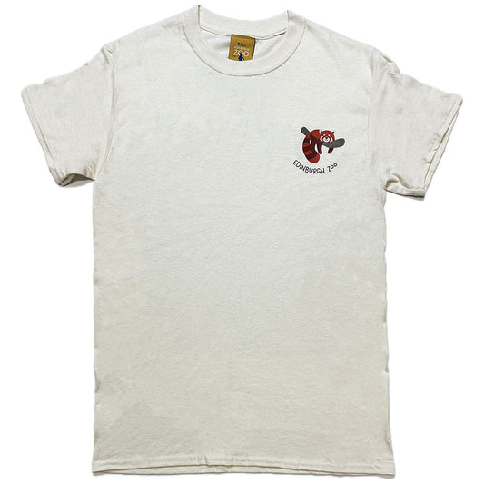 Edinburgh Zoo Red Panda Pocket Print T-shirt - Natural