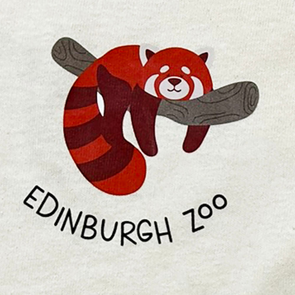 Get ready to rock your inner animal lover with our Edinburgh Zoo Red Panda Pocket Print T-shirt! This quirky and fun t-shirt features a cute Red Panda design on a natural, cotton T-shirt. Show off your love for all creatures great and small with this playful and unique tee.