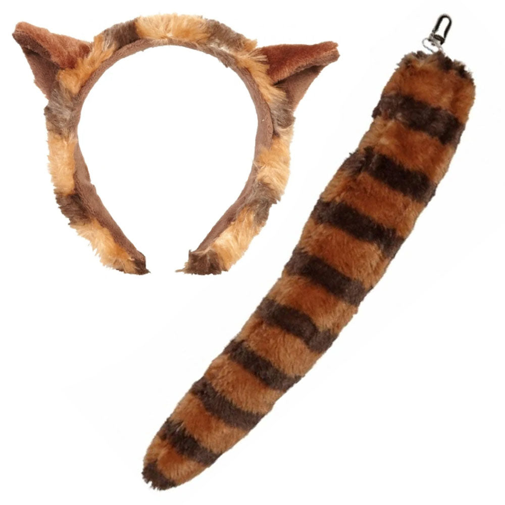 Red Panda Ears Headband & Tail