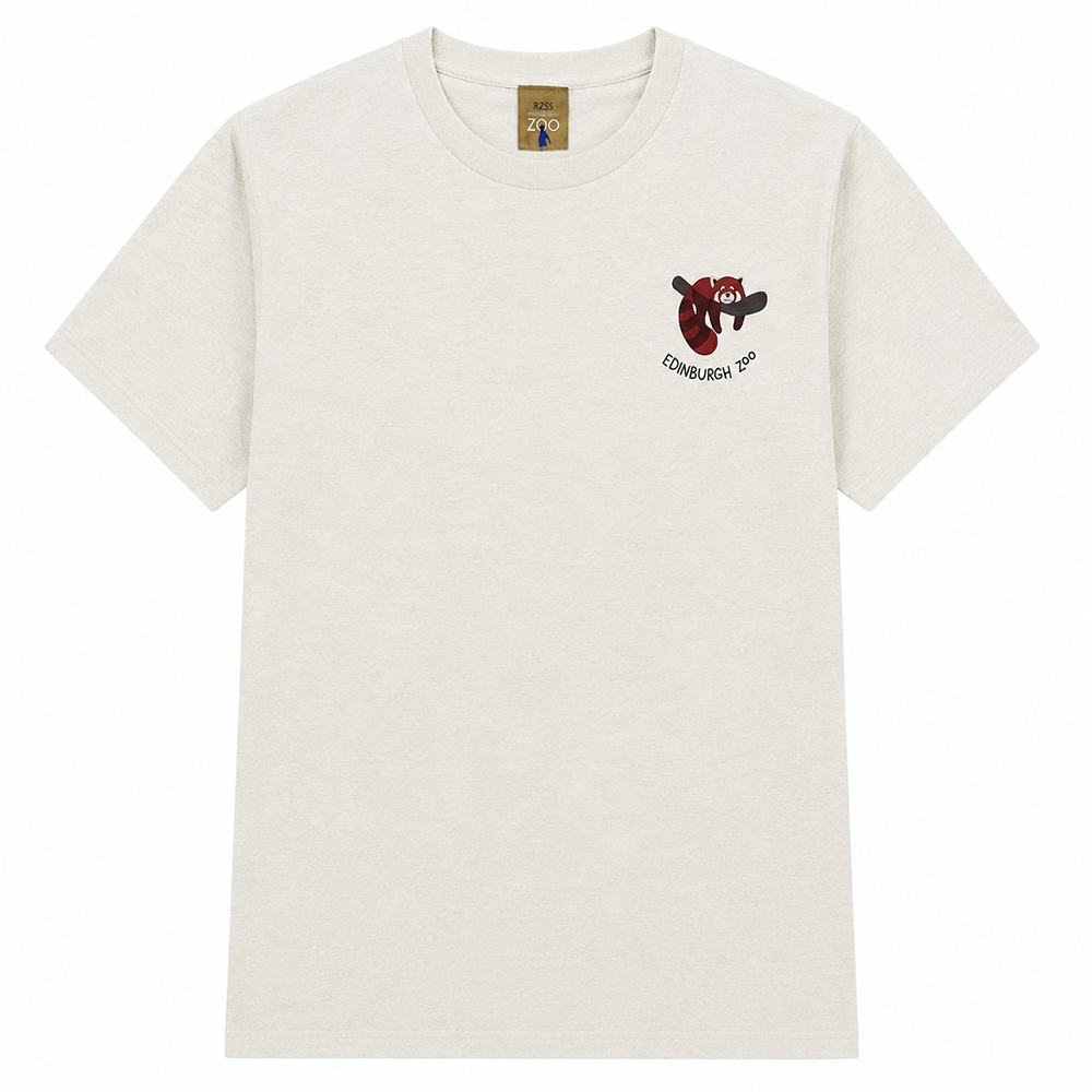Get ready to rock your inner animal lover with our Edinburgh Zoo Red Panda Pocket Print T-shirt! This quirky and fun t-shirt features a cute Red Panda design on a natural, cotton T-shirt. Show off your love for all creatures great and small with this playful and unique tee.