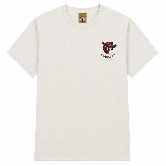 Get ready to rock your inner animal lover with our Edinburgh Zoo Red Panda Pocket Print T-shirt! This quirky and fun t-shirt features a cute Red Panda design on a natural, cotton T-shirt. Show off your love for all creatures great and small with this playful and unique tee.