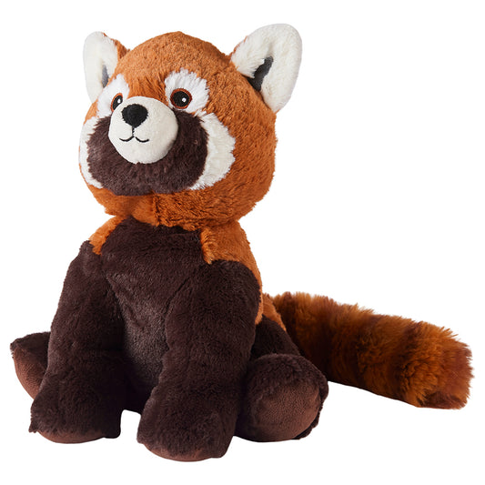 This fully microwaveable red panda soft toy is perfect to snuggle up to and provide that extra warmth and comfort during the cold winter evenings. The perfect gift for red panda lovers.

Contains treated millet seeds and dried lavender.

Dimensions: Height 21cm, Width 14cm&nbsp;