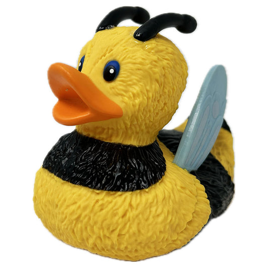 Take your bath time to the next level with this quirky rubber duck featuring a playful bee design. At 10 cm long, you'll have a blast with this added touch of whimsy. Splash away all your troubles and let your imagination run wild!