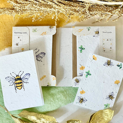 Bees and Blossoms Plantable Notecard Set