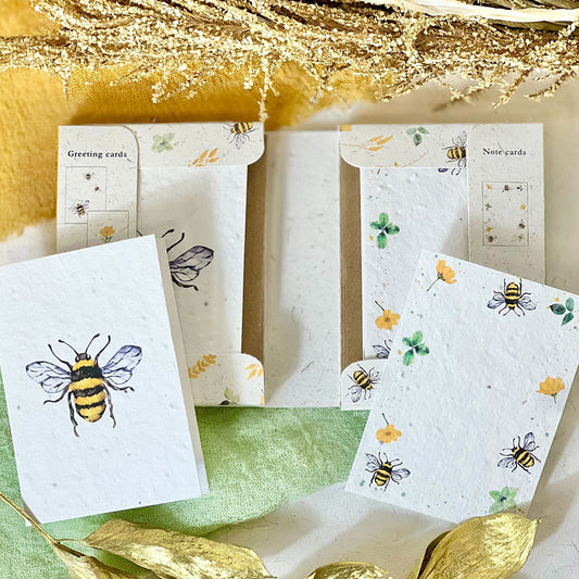 Bees and Blossoms Plantable Notecard Set
